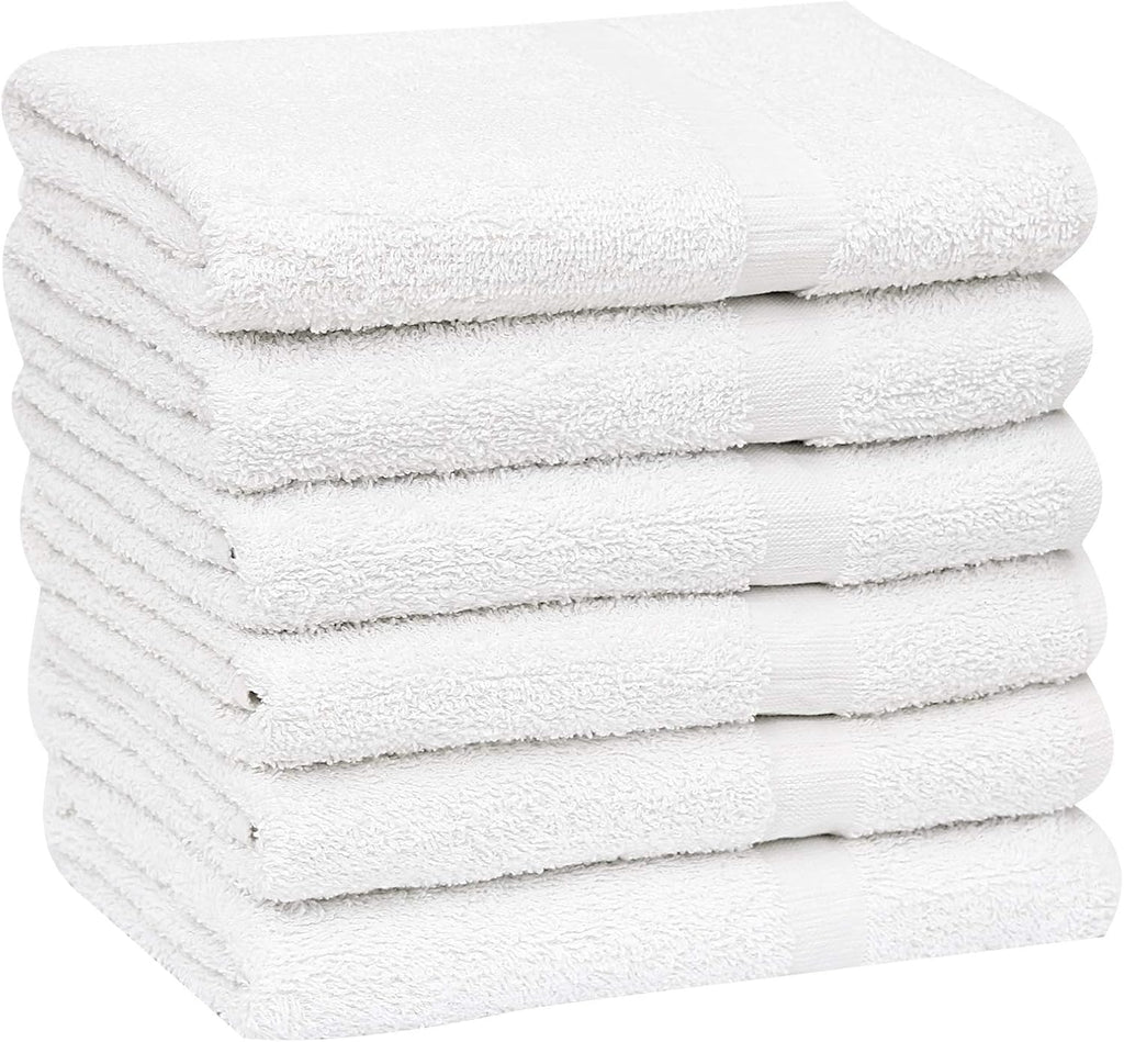 120 Pcs White Cotton Blend Bath Towel 24x48 Inch B460765