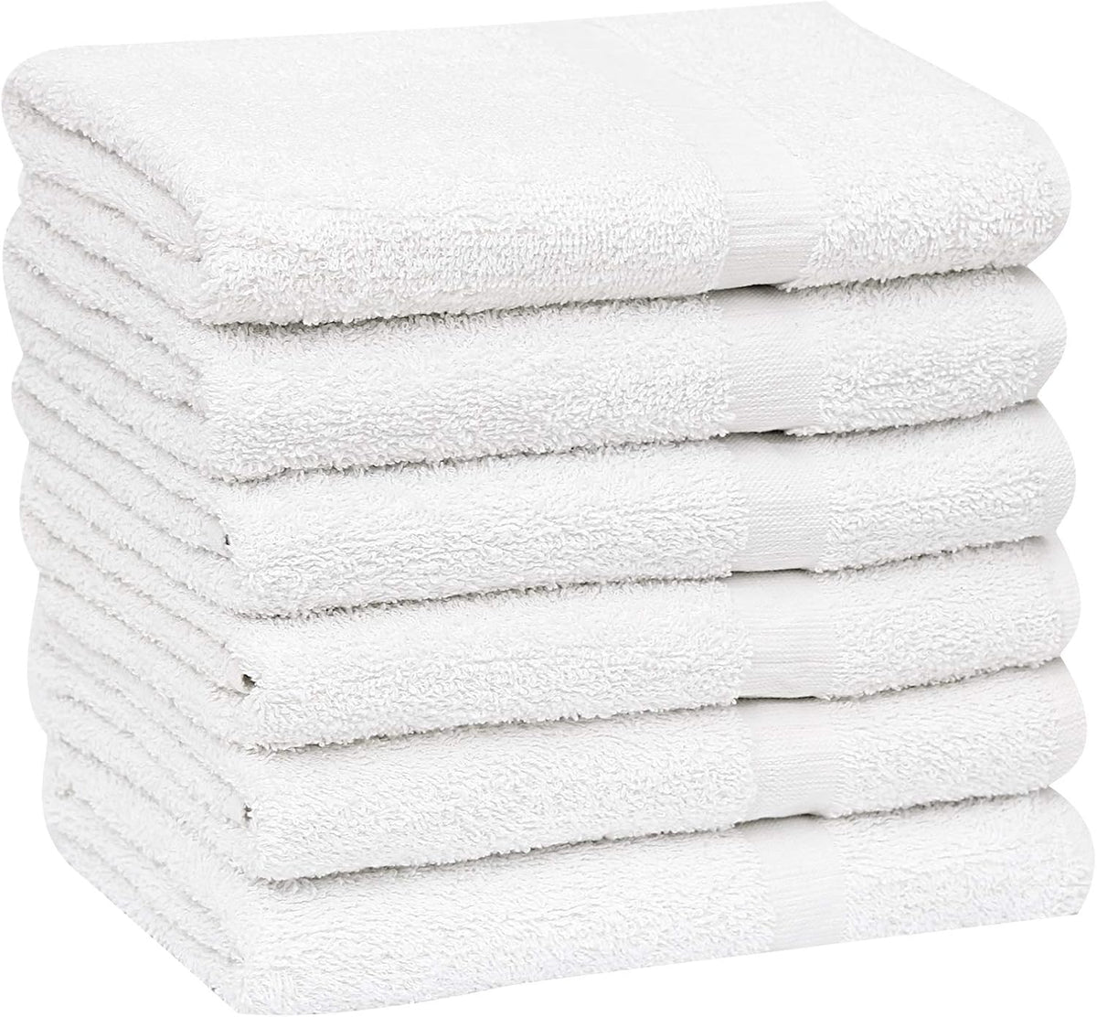 120 Pcs White Cotton Blend Bath Towel 24x48 Inch B460765