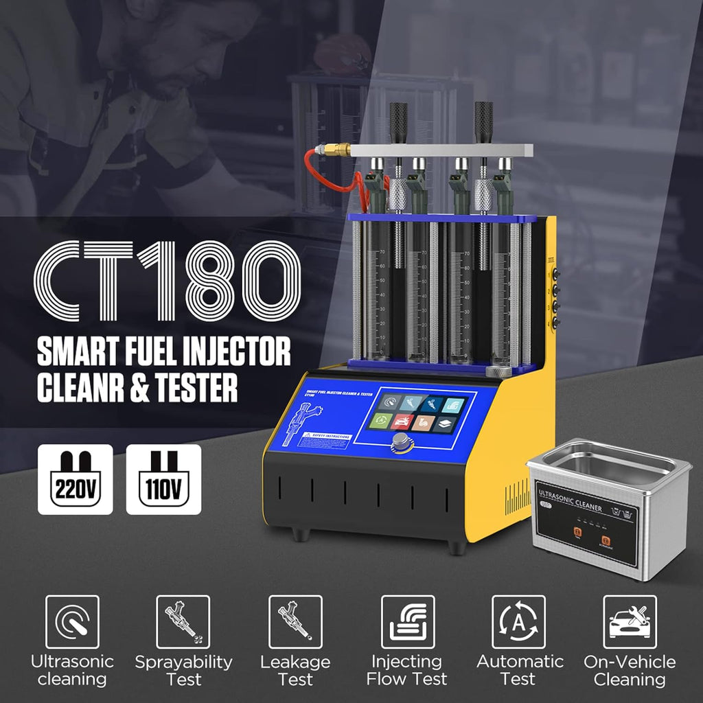 Ultrasonic Fuel Injector Cleaner Tester 110V/220V D8786