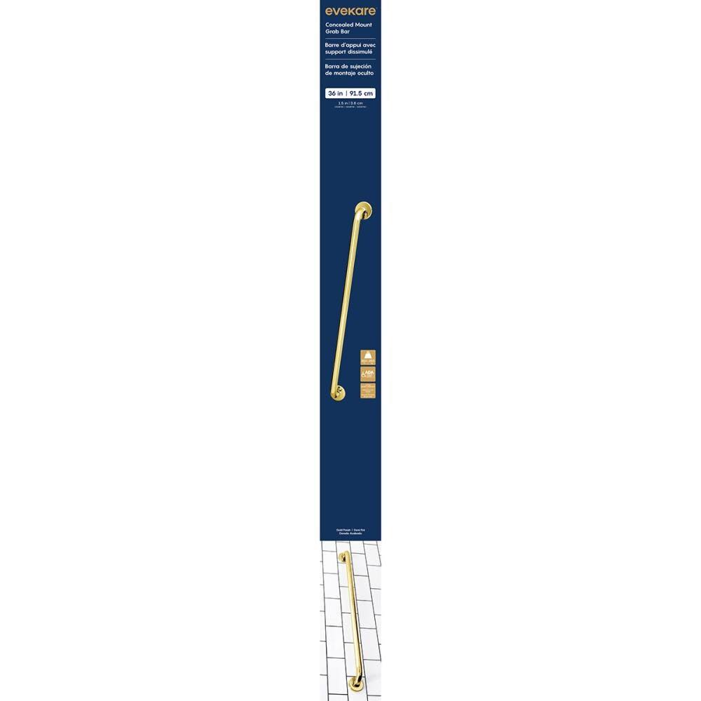 36-in Gold Wall Mount Stainless Steel Grab Bar L6861