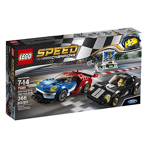 2016 GT & 1966 Ford GT40 Building Kit (366 Piece) S140643