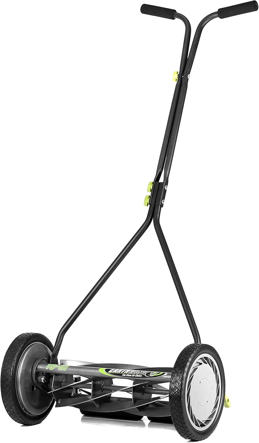 16-Inch 7-Blade Push Reel Lawn Mower and Grass Catcher Bundle I2830