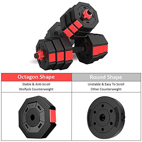 Set of 2 Adjustable Dumbbell Barbell Weight Set R110