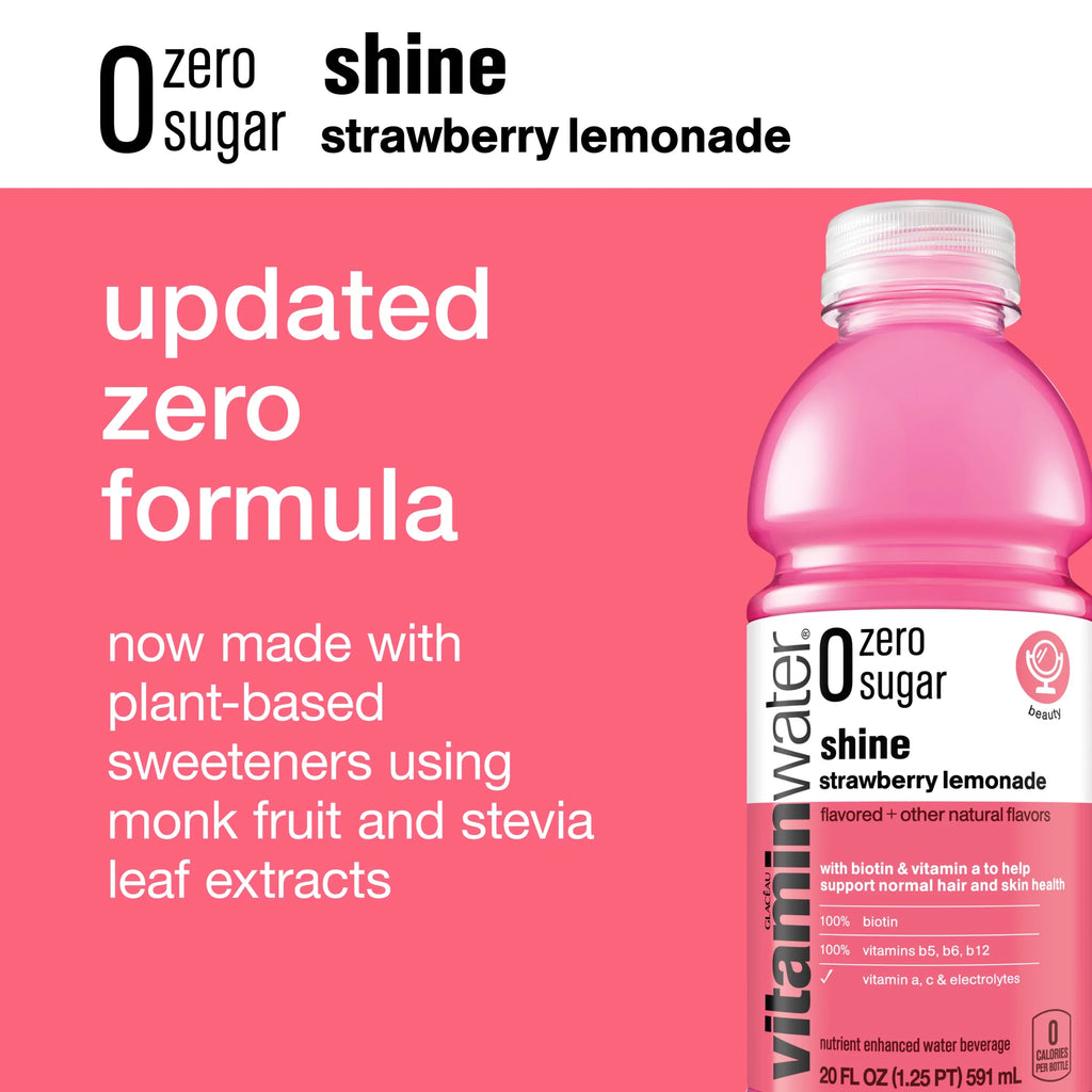 Strawberry Lemonade Electrolyte Enhanced Water, 20 fl oz, 12 Pack M897