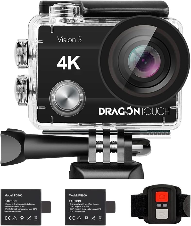 4K 16MP Waterproof Action Camera with Mounting Accessories Kit D567