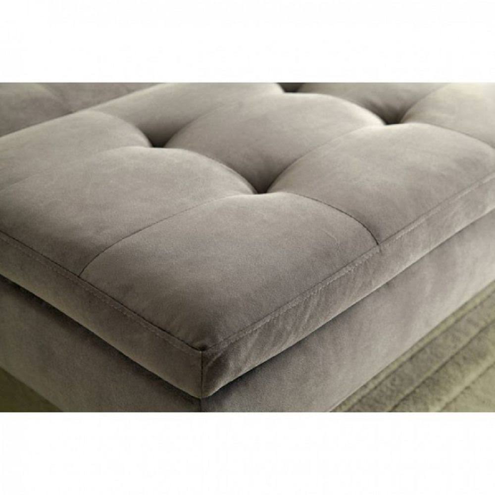 Gray Split-Back Futon Sofa B177711