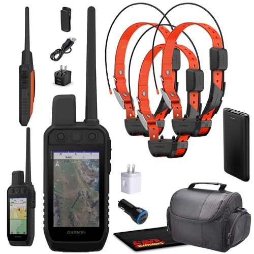 Garmin Alpha 300 Handheld Tracking and Training System with 3x Alpha TT25 Dog Collars, GPS I615