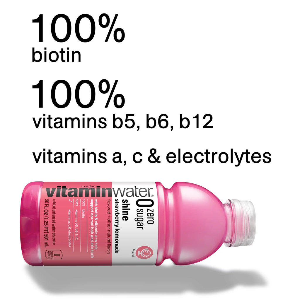 Strawberry Lemonade Electrolyte Enhanced Water, 20 fl oz, 12 Pack M897