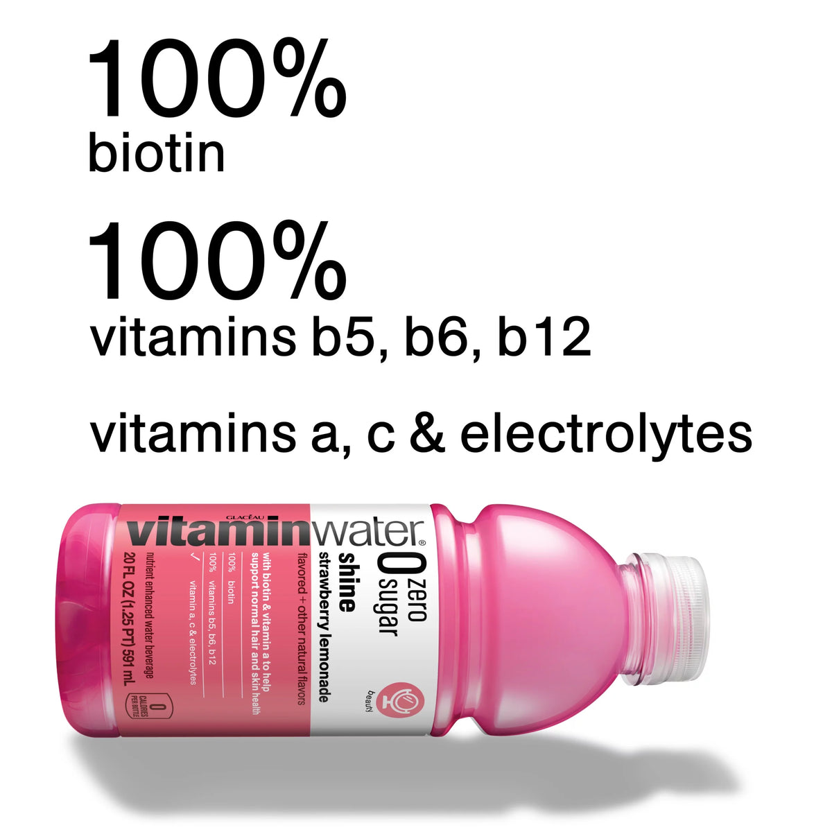 Strawberry Lemonade Electrolyte Enhanced Water, 20 fl oz, 12 Pack M897