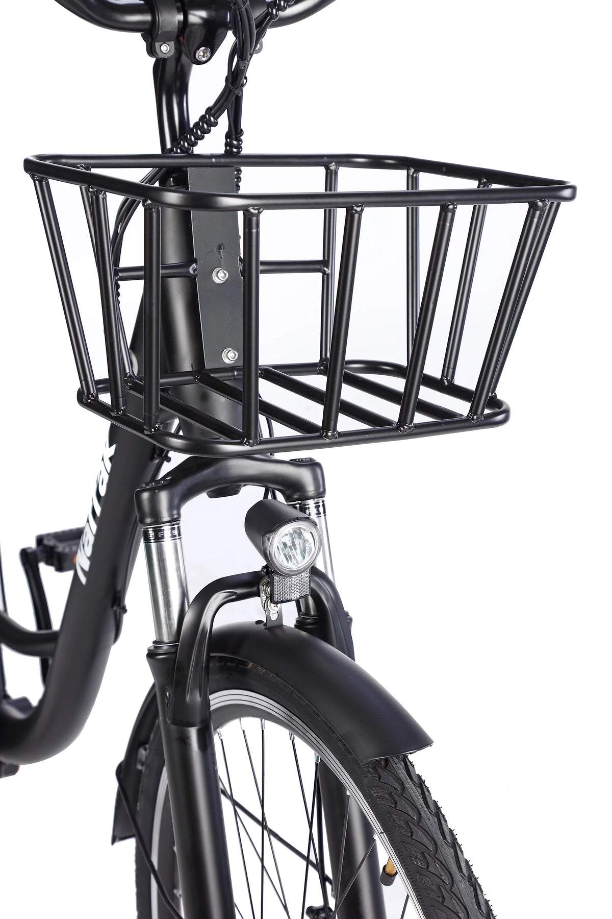 350W 36V 10Ah 26" Step-Thru Electric Bicycle with Removable Battery and Front Basket N547