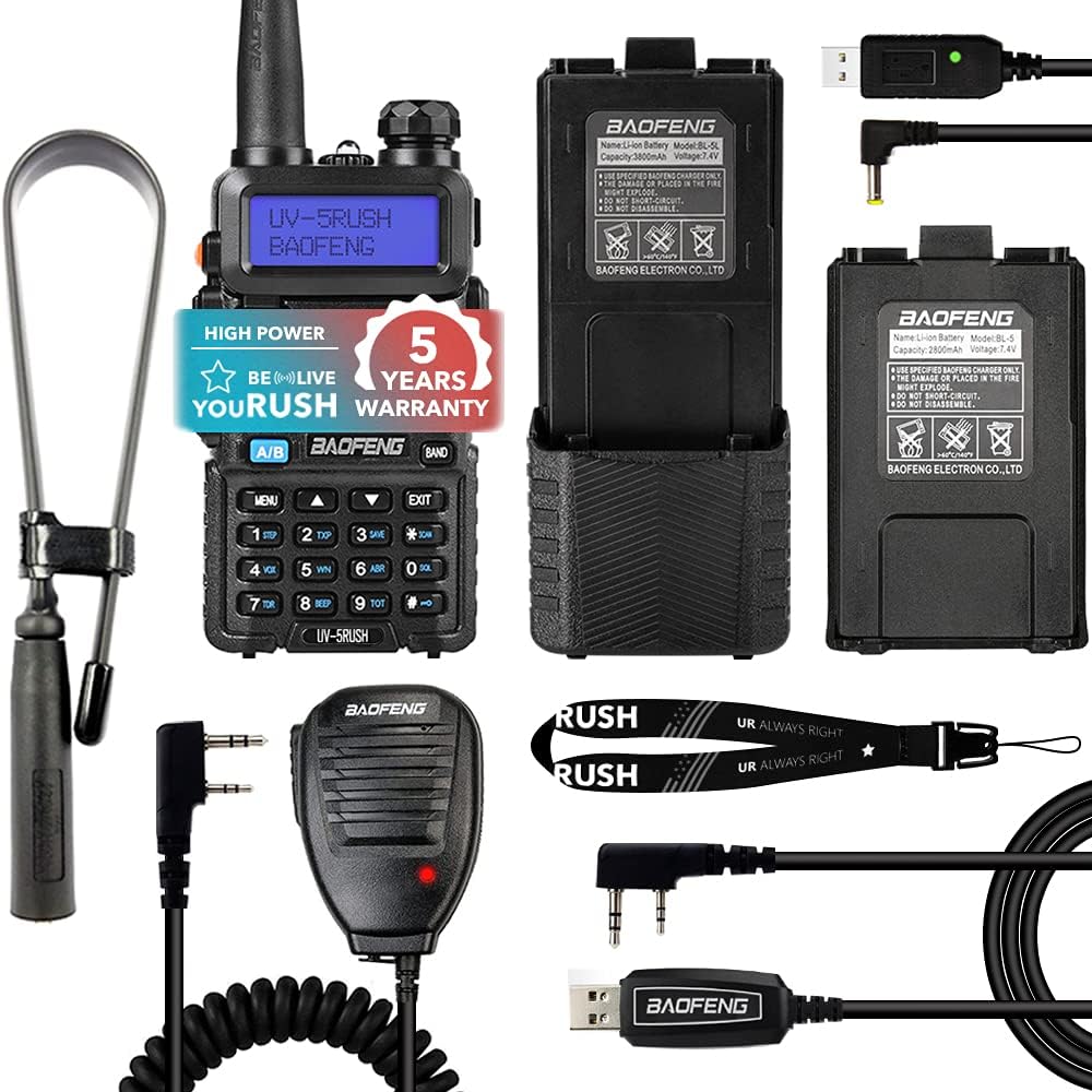 8W Two Way Radio with 3800mAh and 2800mAh Batteries W94601