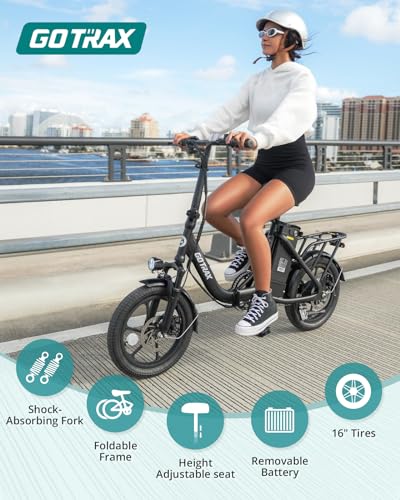 16" Folding Electric Bike with Removable Battery L561