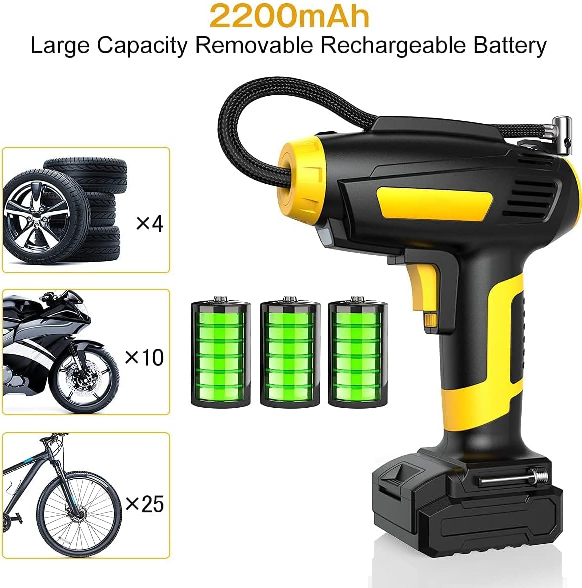 Portable Air Compressor Tire Inflator V96732