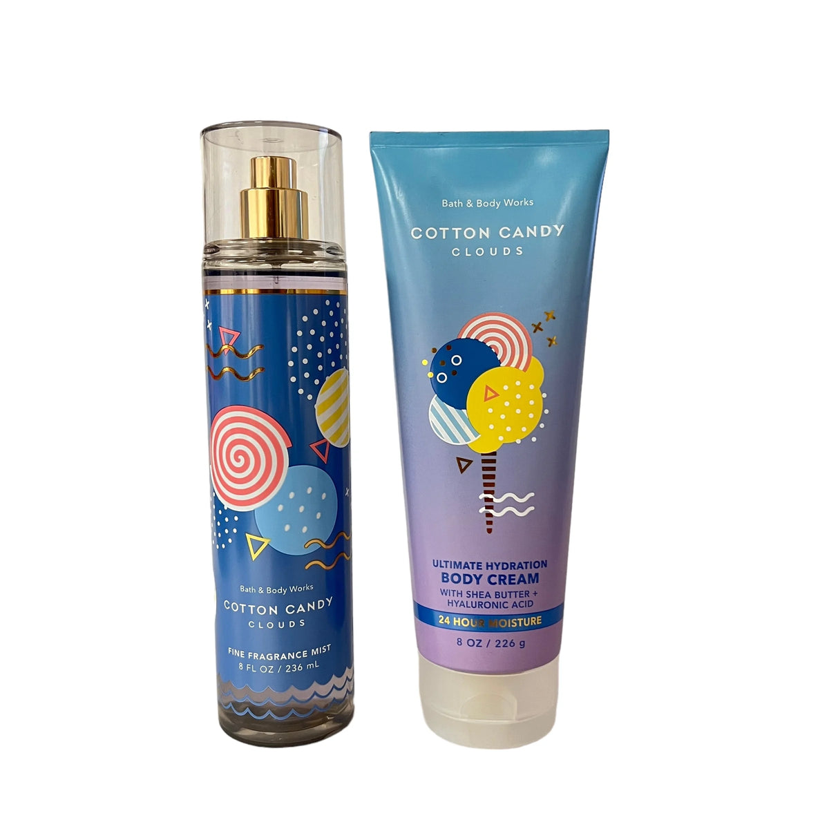 Cotton Candy Clouds Fragrance Mist & Body Cream Set 8 fl oz Q781199