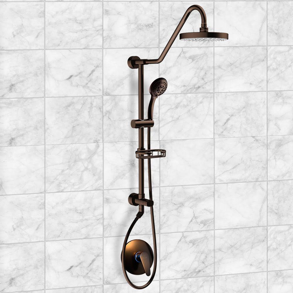 Dual Rain Shower Hand Held Head Spa System, Oil Rubbed Bronze U42334