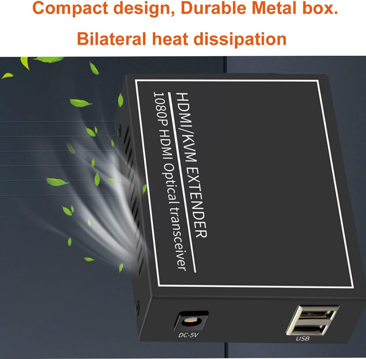 HDMI Extender Over Fiber Optic Cable up to 20Km, 1080P, 1 Transmitter and 1 Receiver D3758