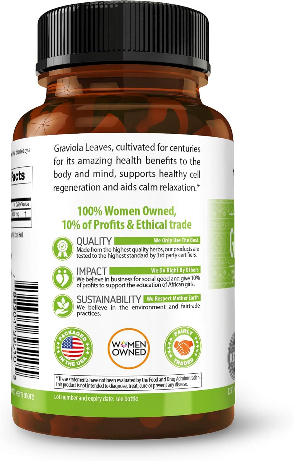 Graviola Soursop Capsules 60ct 700mg Per Serving F36759