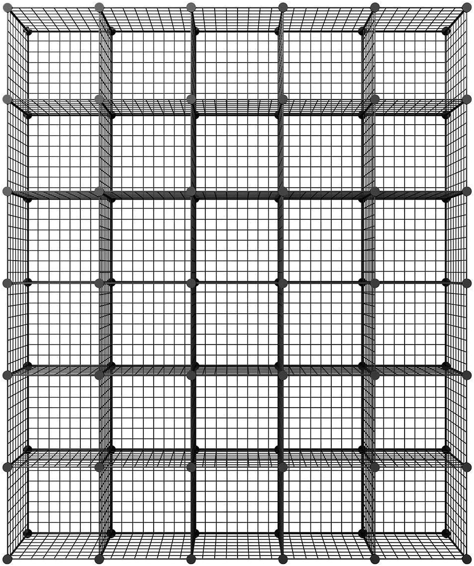14x14 Wire Cube Storage 30-Cube Modular Shelving Unit N290543