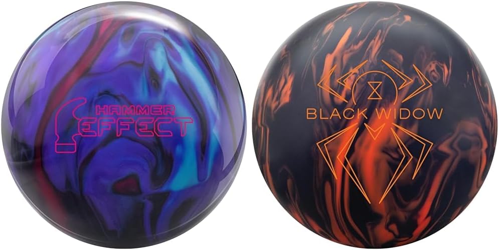 14lbs Hammer Effect Bowling Ball and 14lbs Black Widow 3.0 Bowling Ball Bundle O51181