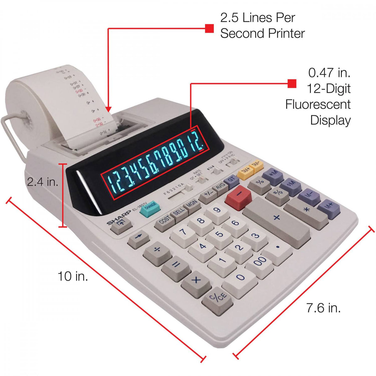 12 Digit Printing Calculator M494670