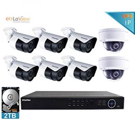 8 Camera 1080p IP PoE Security System with 2TB HDD White S749626