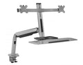 Standing Desk Converter with Height Adjustable Keyboard and Monitor Arm C7805