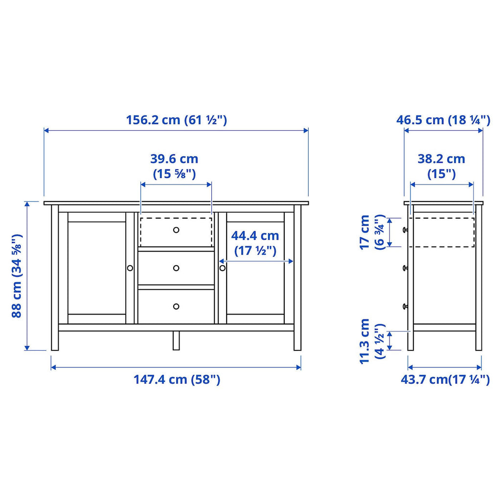 Dark Gray stained Sideboard Z3256