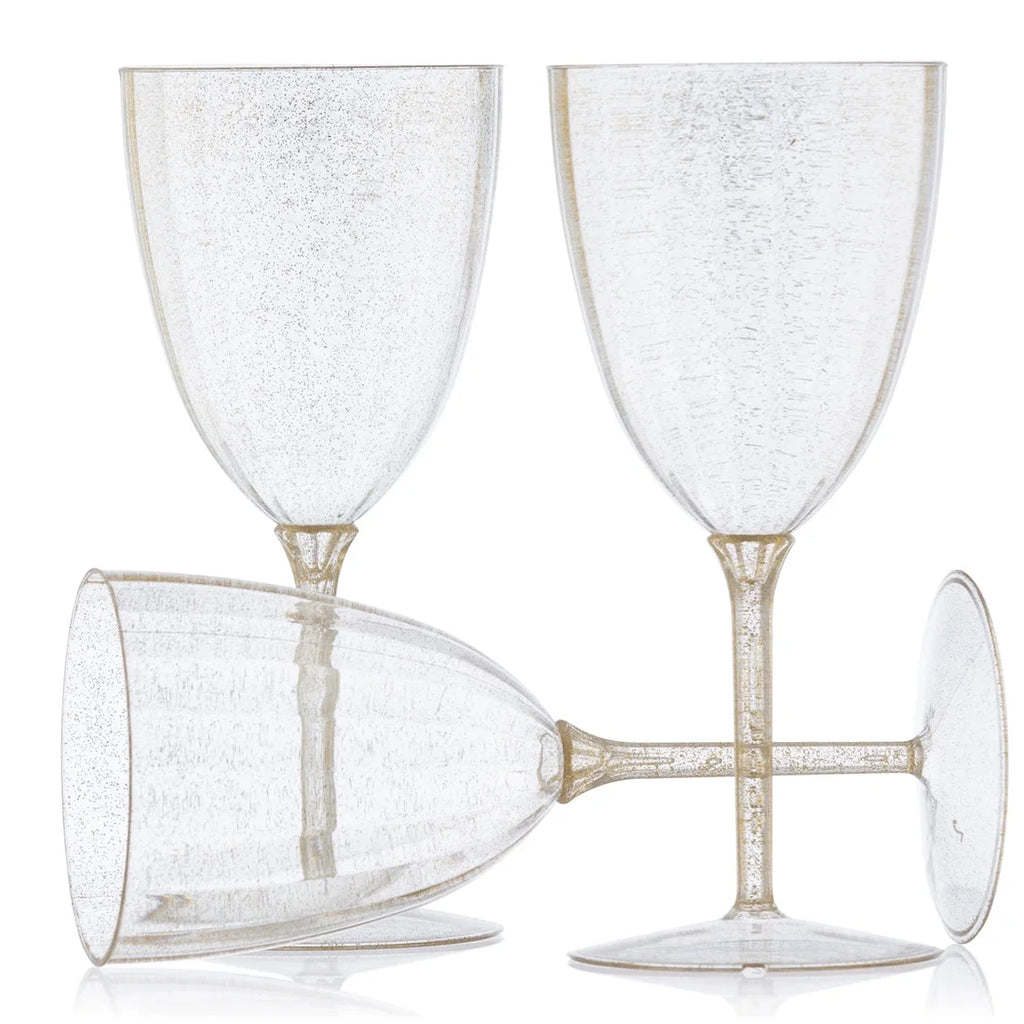 7 Oz Pack of 16 Disposable Plastic Wine Glasses G406492