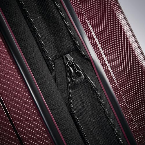 3 Piece Hard-Shell Luggage Set with Carry-On, Medium, and Large Suitcase, Aubergine E9624