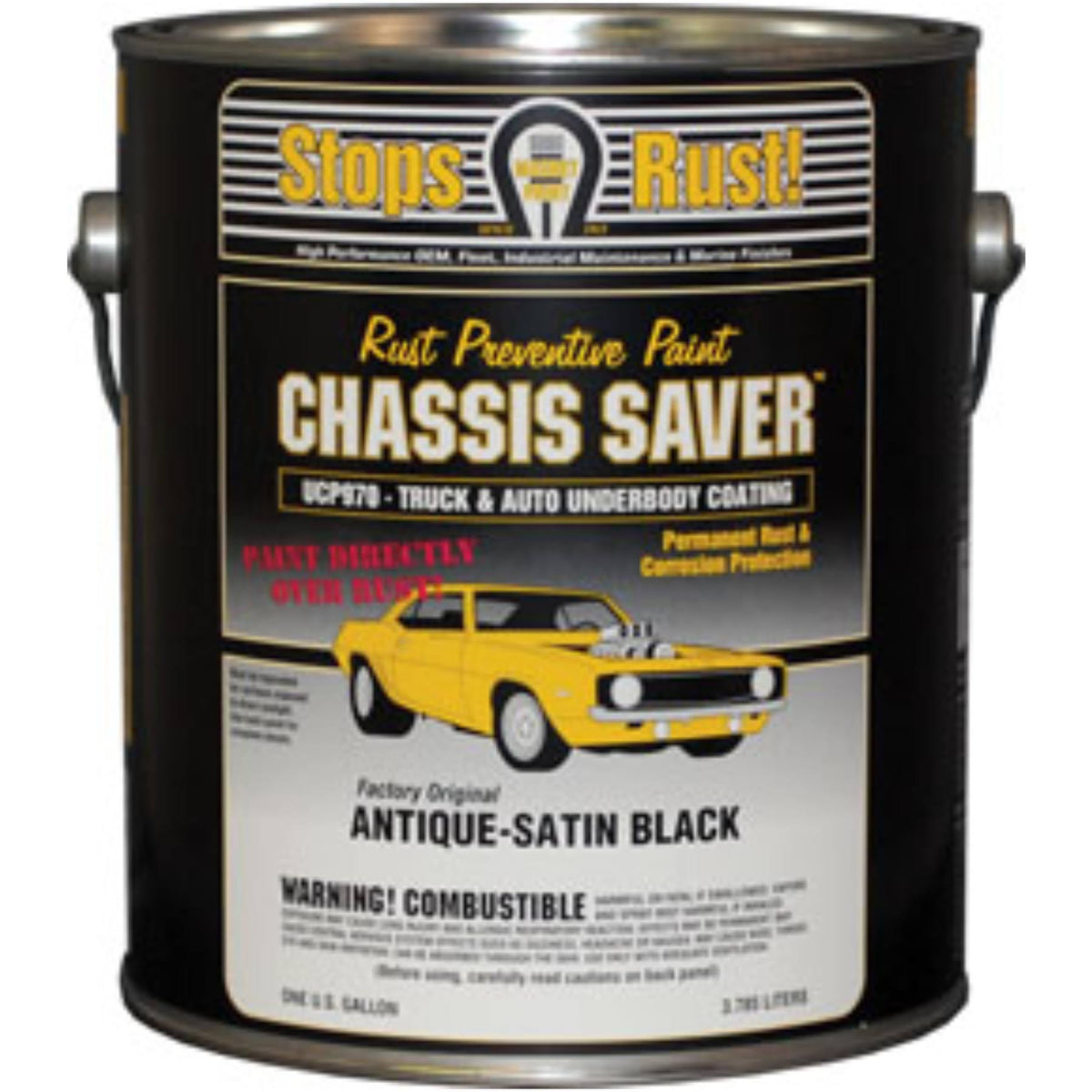 Antique Satin Black 1 Gallon Paint P5966