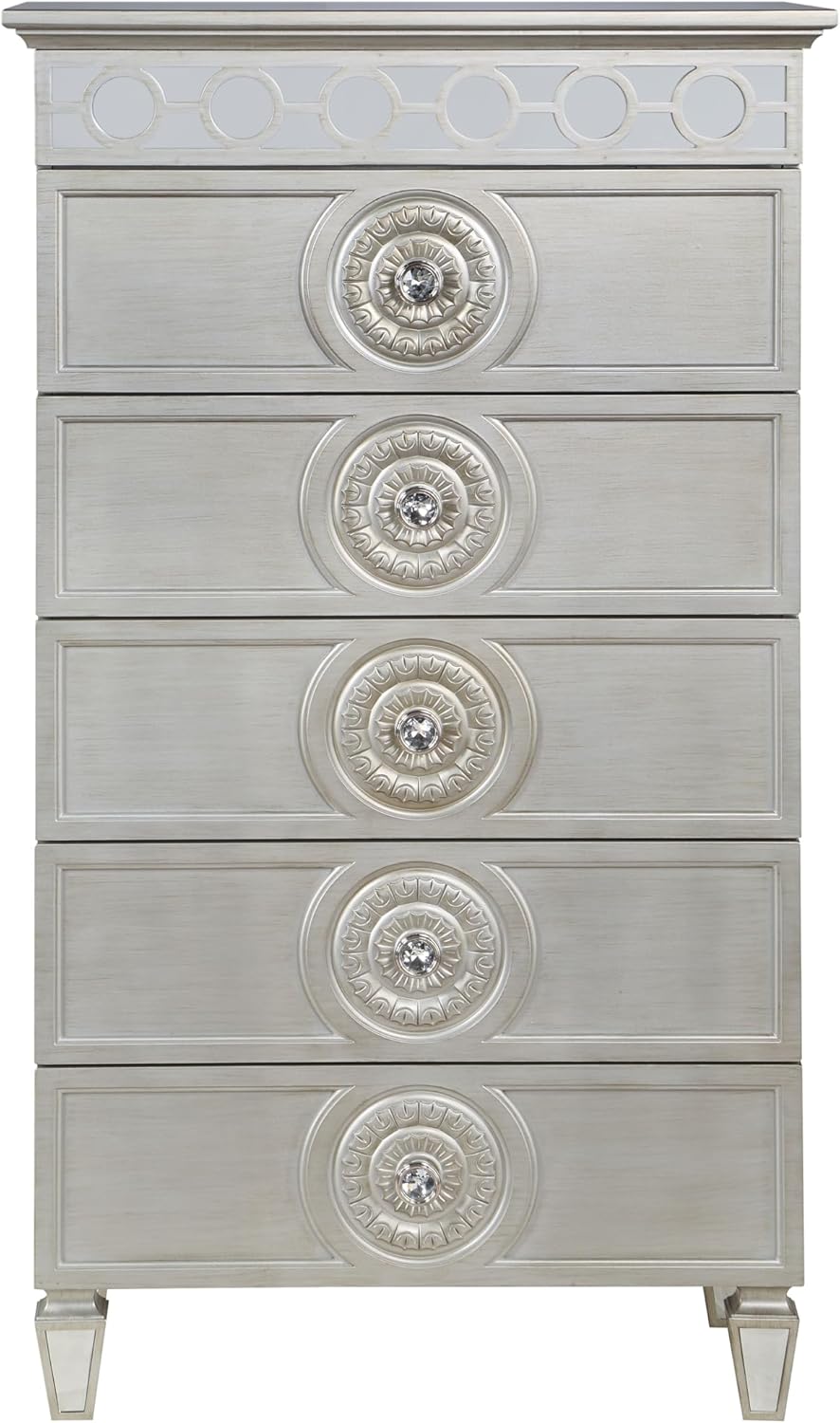 Silver Mirrored Chest T9552