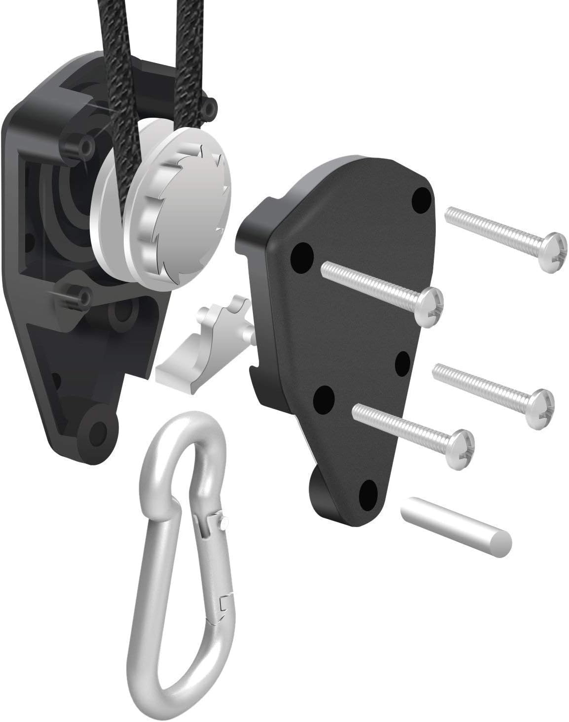 6 Inch 442 CFM Inline Fan with Carbon Filter Ducting and Rope Hangers K8098