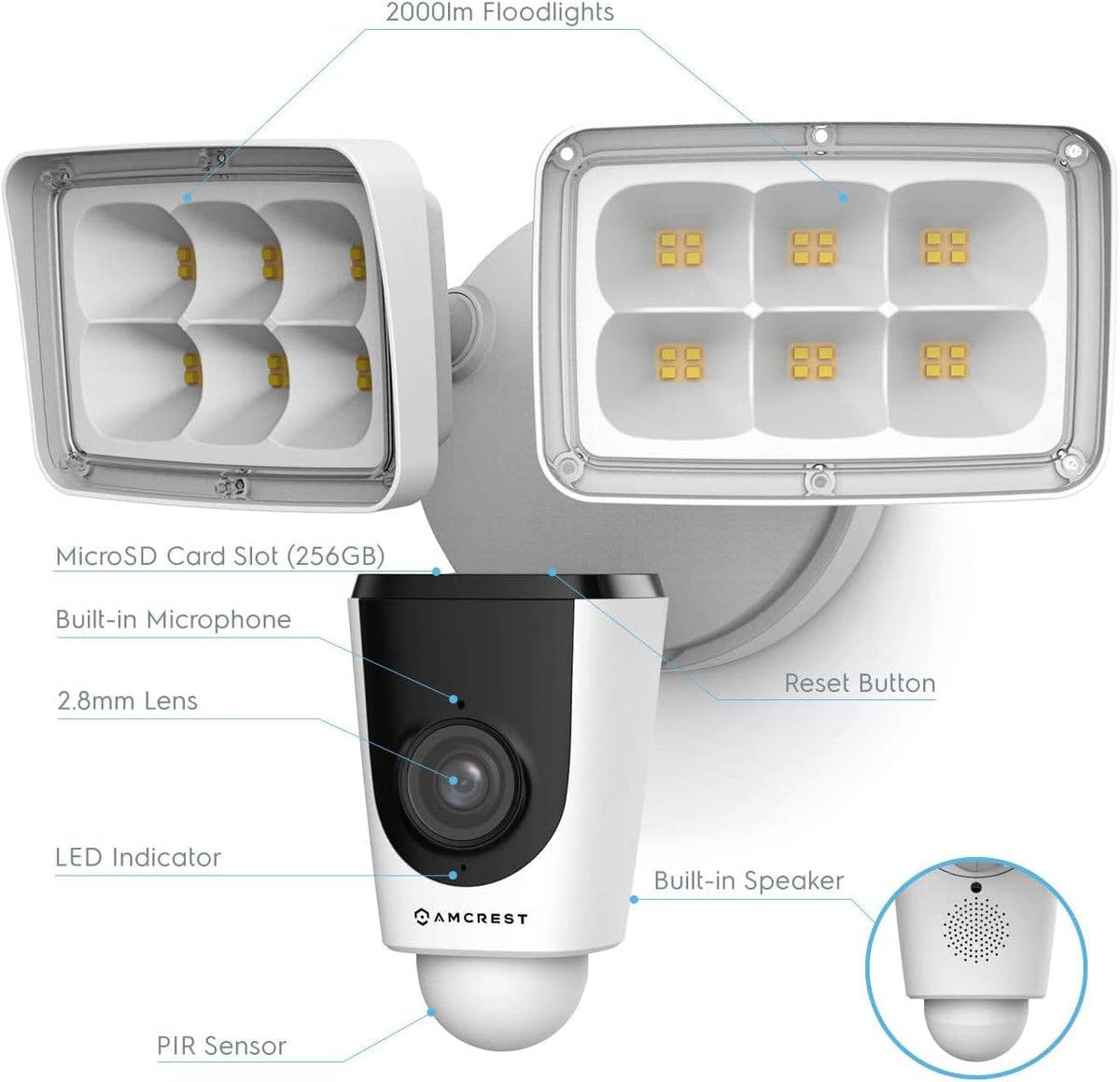 1080P Security Outdoor Camera with Flood Light G2051