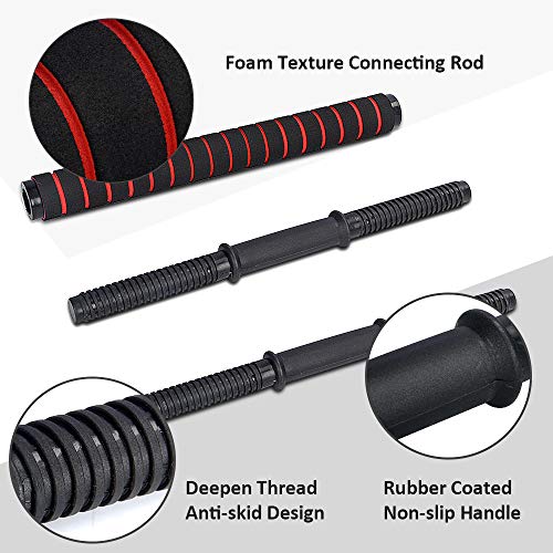 Set of 2 Adjustable Dumbbell Barbell Weight Set R110