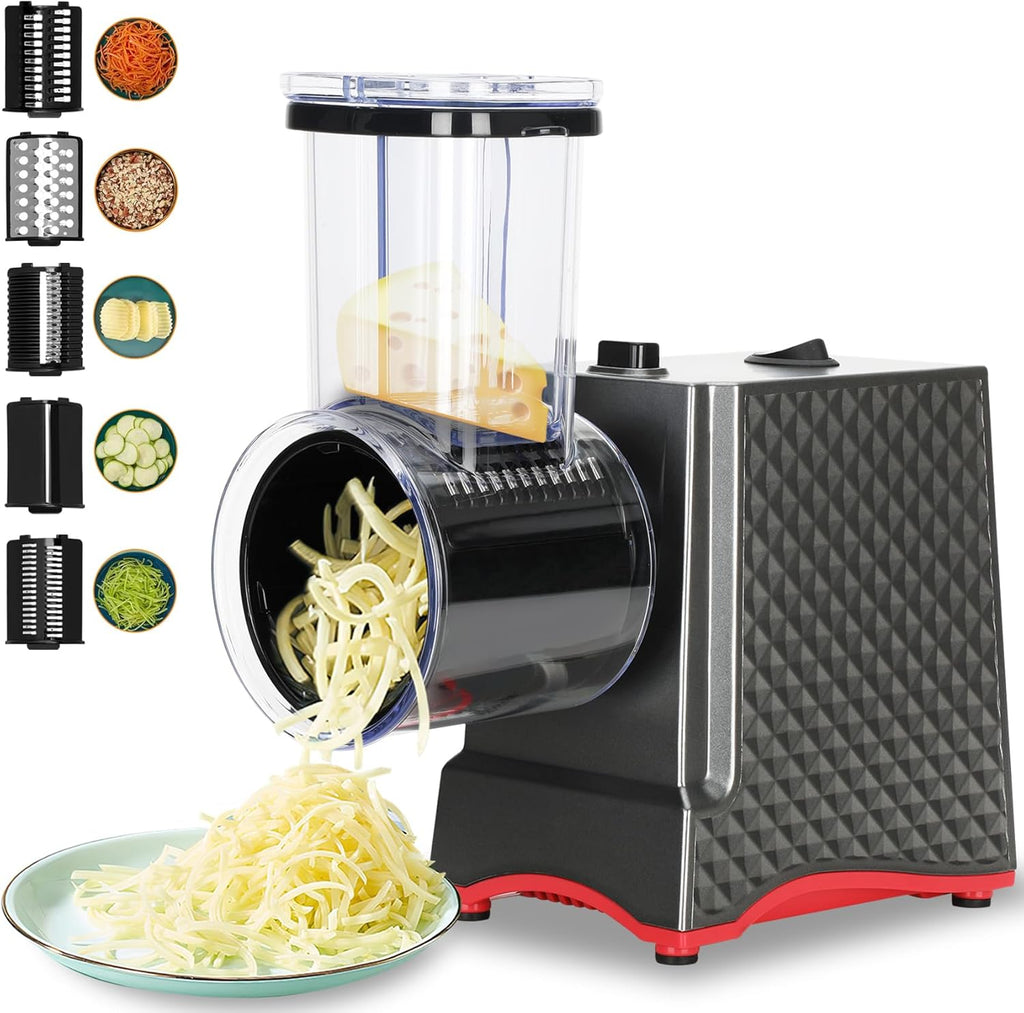 250W Electric Cheese Grater with 5 Types of Blades E1453