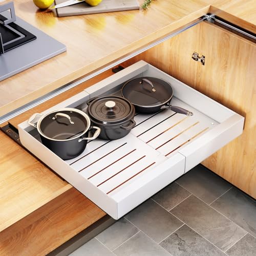Expandable Heavy Duty Slide out Drawers Cabinet Organizer H3352