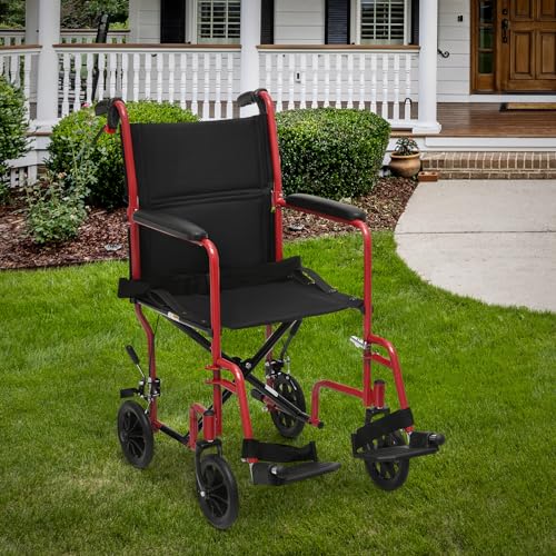 16 inch Wide Seat Foldable Lightweight Wheelchair E218412