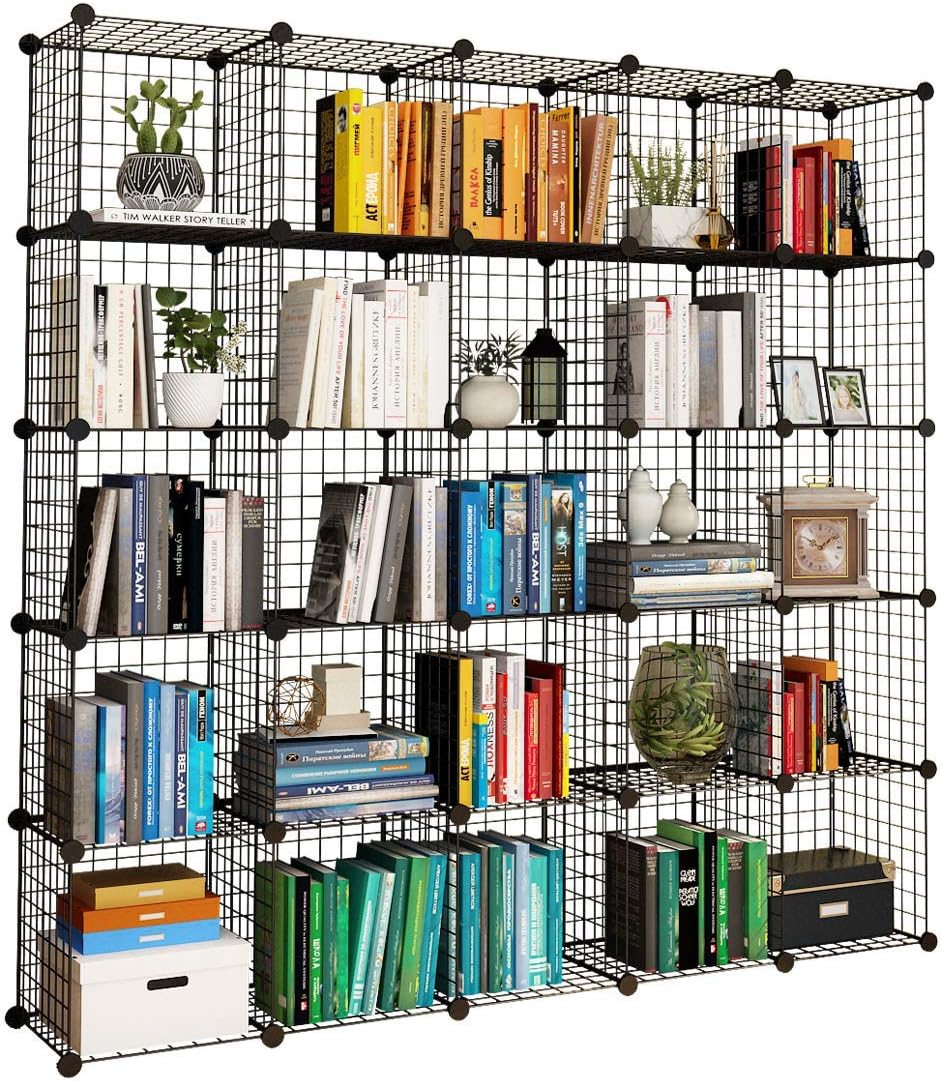 14x14 Wire Cube Storage 30-Cube Modular Shelving Unit N290543