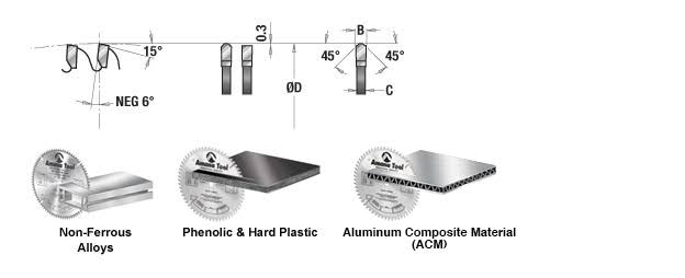 14 inch Carbide Tipped Aluminum and Non-Ferrous Metals Saw Blade V697210