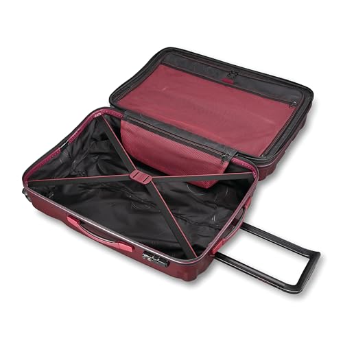 3 Piece Hard-Shell Luggage Set with Carry-On, Medium, and Large Suitcase, Aubergine E9624