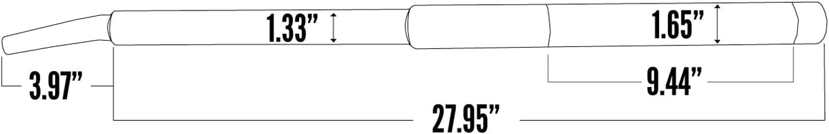 Chrome Combination Winch Bar Pack of 2 X6297