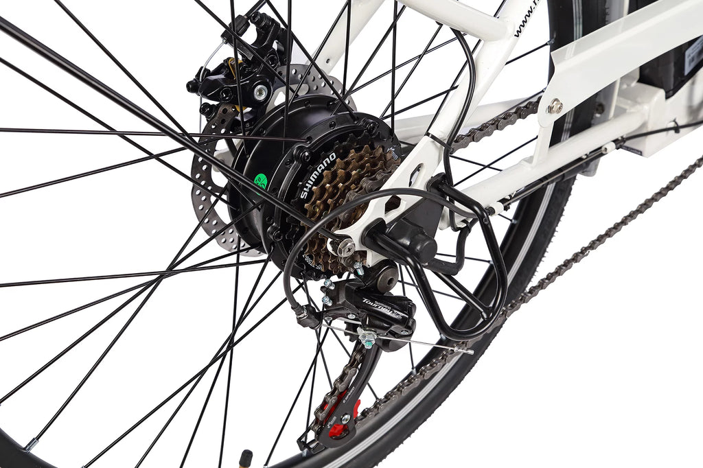 350W 36V 10Ah 26" Step-Thru Electric Bicycle with Removable Battery and Front Basket N547