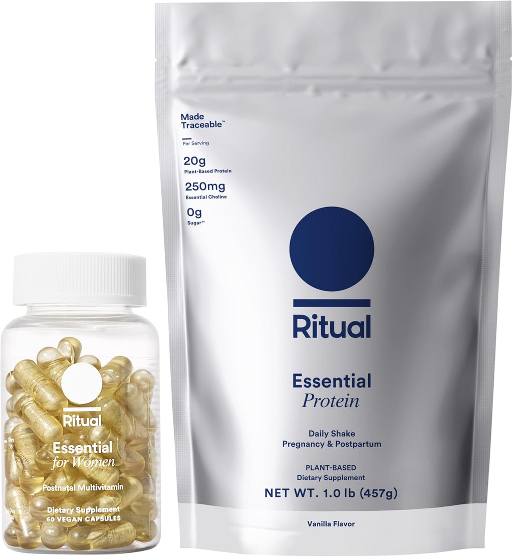Postnatal Multivitamin and Protein Duo with Organic Vanilla Protein Powder 20g F385