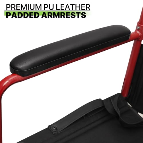 16 inch Wide Seat Foldable Lightweight Wheelchair E218412