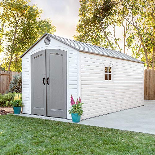 8 x 15 Ft. Outdoor Storage Shed, Desert Sand P1389