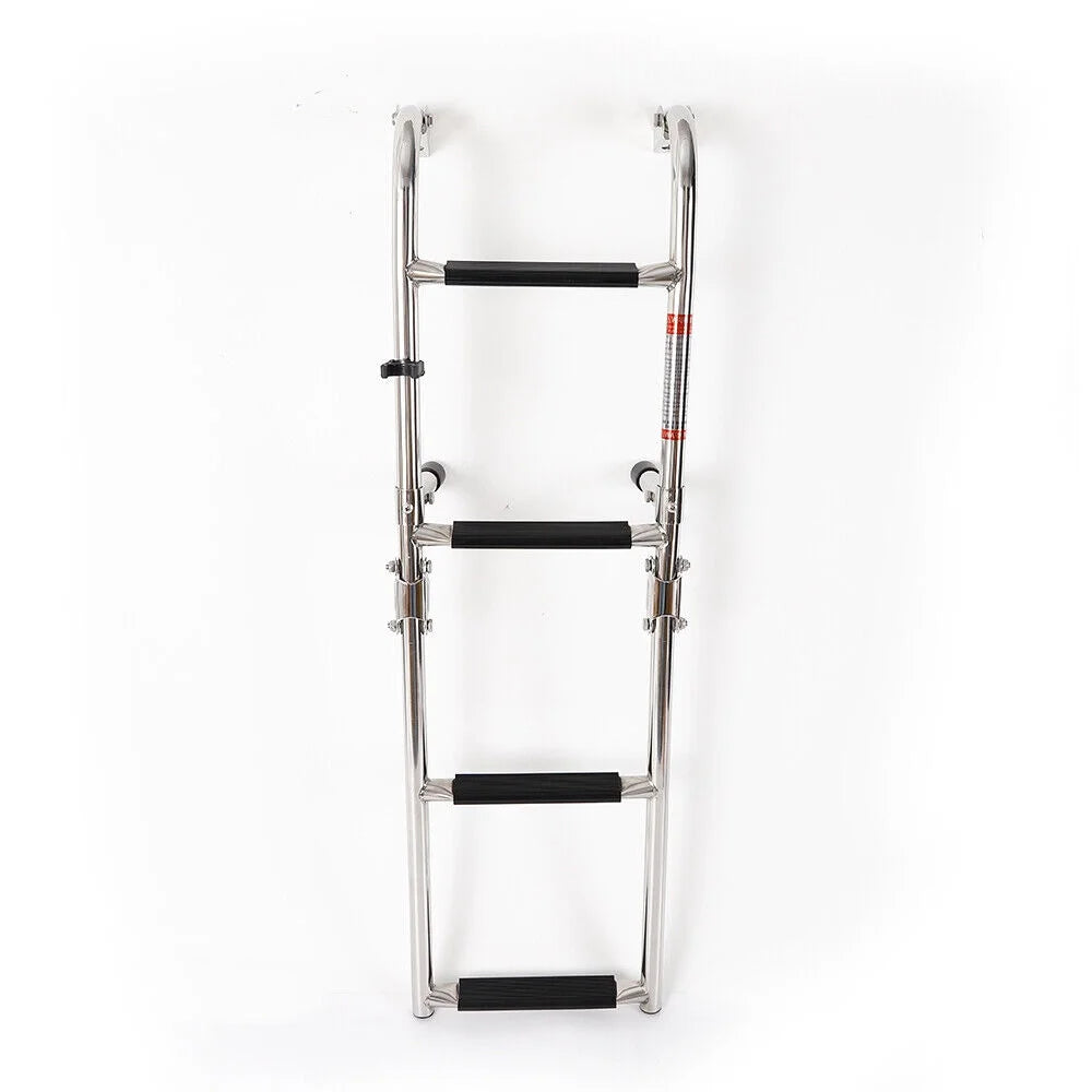 880mm 4-Step Stainless Pontoon Boat Dock Ladder X241