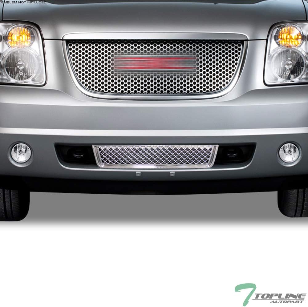 Chrome Mesh Front Lower Bumper Grille Pack of 2 Y16578
