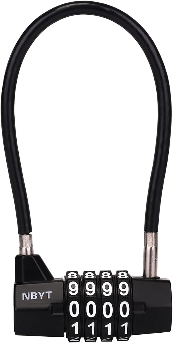 4 Digit Combination Padlock with Long Shackle I93809
