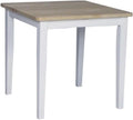 White Natural Square Dining Table D589708