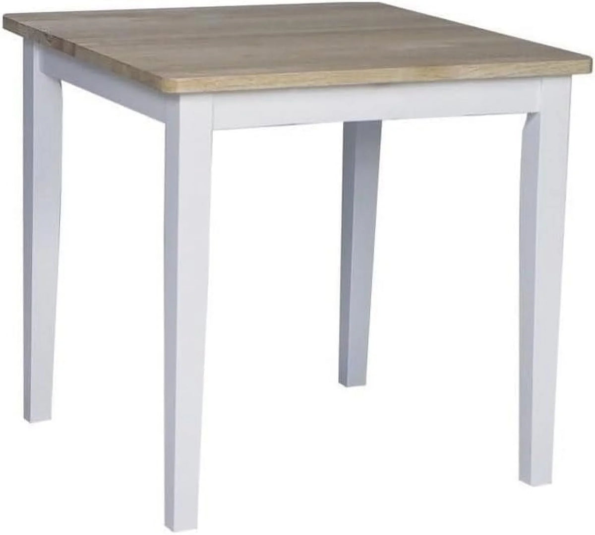 White Natural Square Dining Table D589708